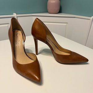 Jessica Simpson Leather Pumps, Size 8